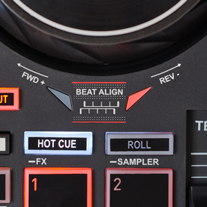 HERCULES Inpulse 200 - Contrôleur DJ USB - 2 pistes avec 8 pads et carte son