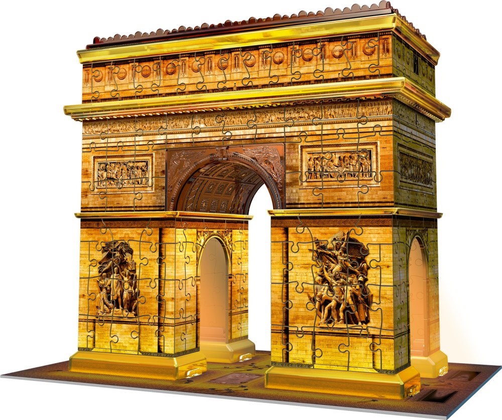 RAVENSBURGER Puzzle 3D Buildings Illuminés Statue de la Liberté Night Edition 108 pièces