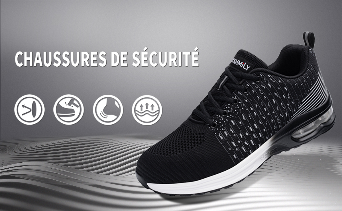 DYKHMILY Chaussure de Securite Homme Femme 