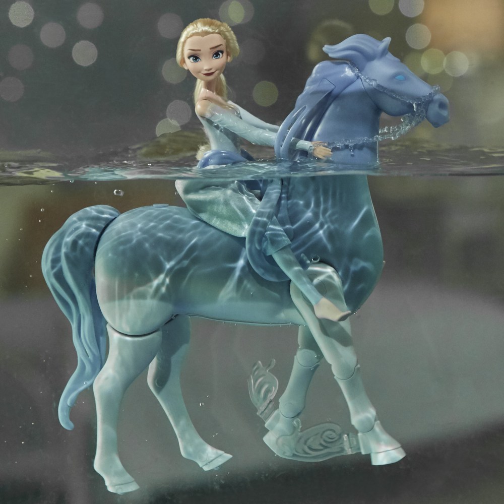 Poupée Princesse Disney Elsa 30 cm et son cheval Nokk interactif 23 cm