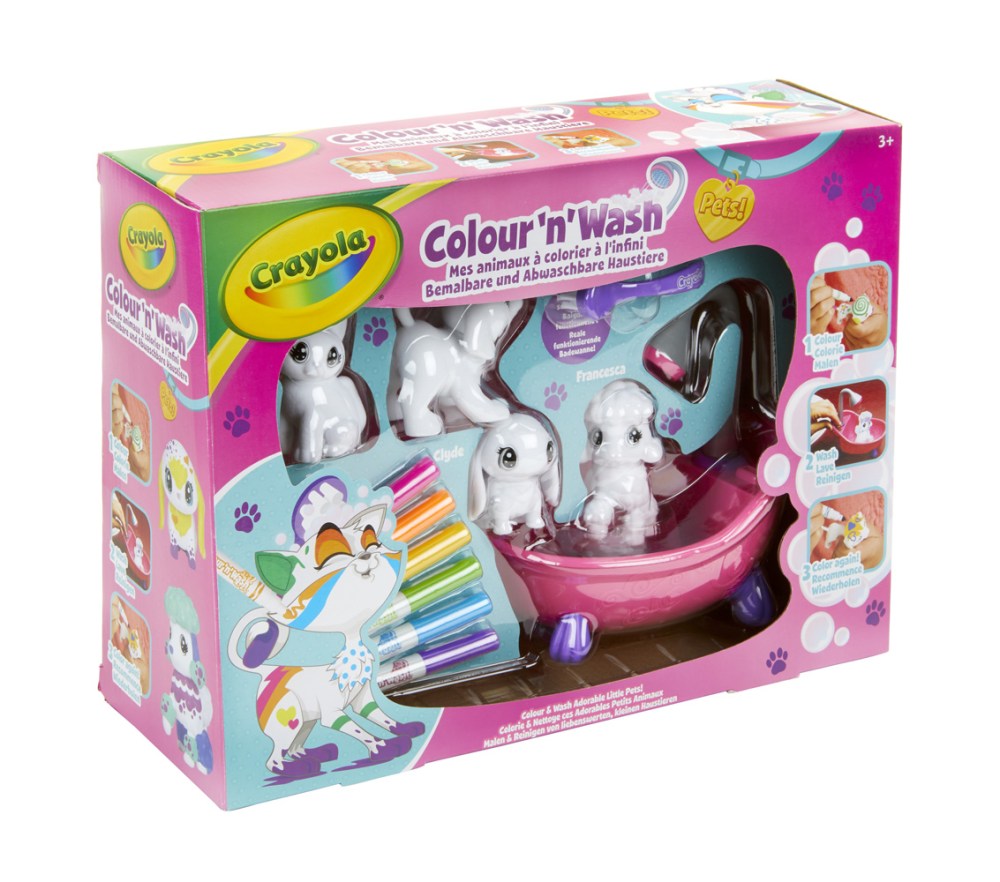 Color'N'Wash - Mes Animaux à Colorier - Coffret - Dessiner - Laver - Recommencer