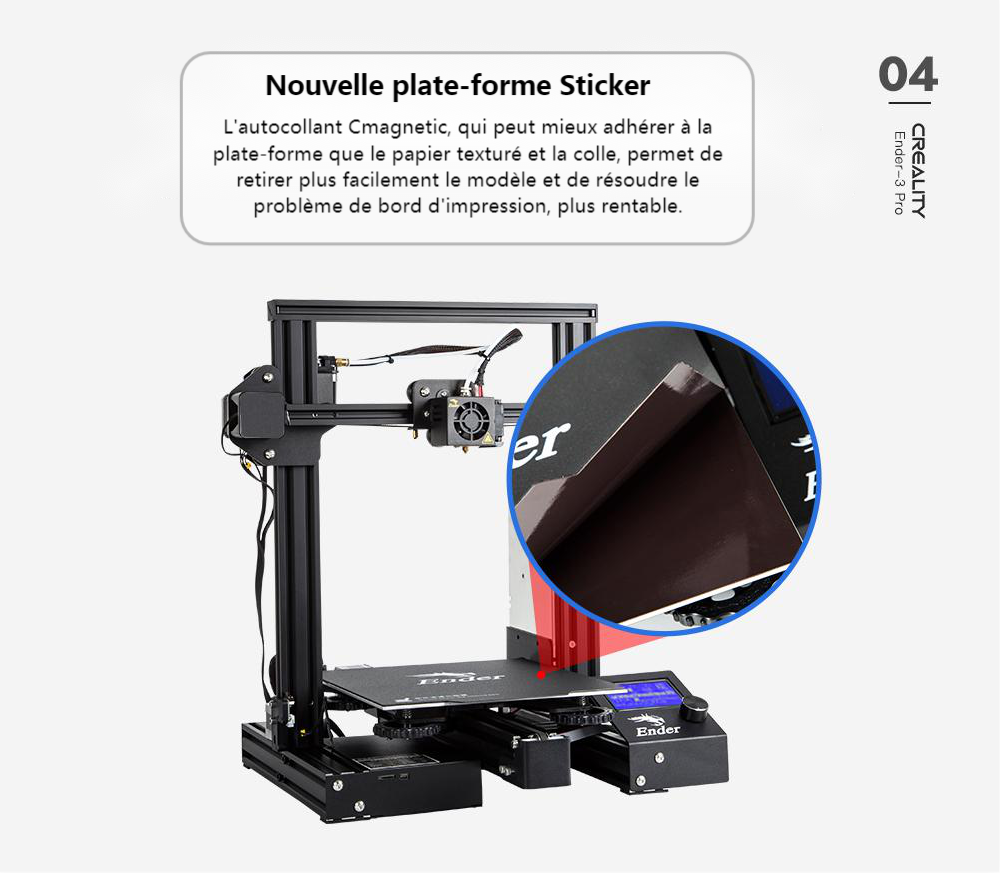 FDM Imprimante 3D Creality non réparée Ender 3 FR LIVRAISON GRATUITE 