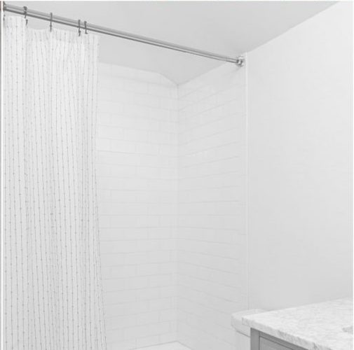 Springreen Tringle télescopique universelle extensible pour rideau de douche sans perçage Blanc. Aluminium 70-120 cm