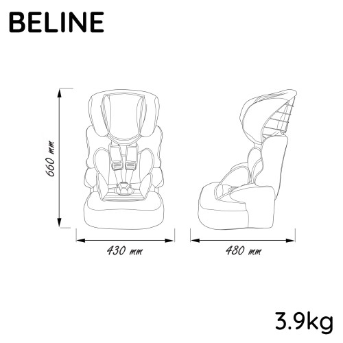 beline-Siège auto BELINE – Groupe 1/2/3 (9-36Kg)