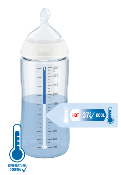 Baby Bottle Set de démarrage 4 biberons anti-coliques 2 x 150 ml et 2 x 300 ml NUK Disney Winnie l'ourson First Choice avec affichage de la température en silicone BPA 