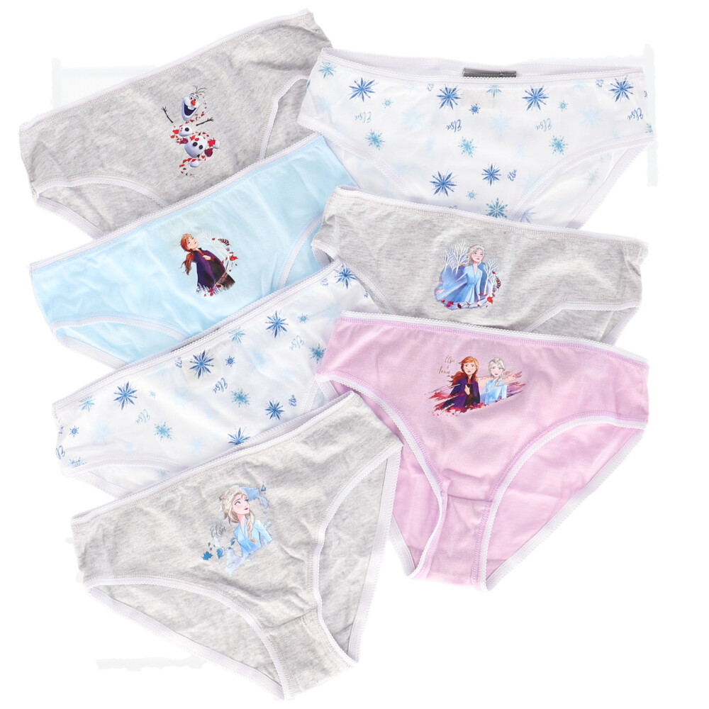 2 à 6 Ans sous-Vêtements pour Enfants et Bebé Design Reine des Neiges Culottes 100% Coton Doux Disney Frozen 2 Culottes pour Filles Slips Emballage Multiple de 5
