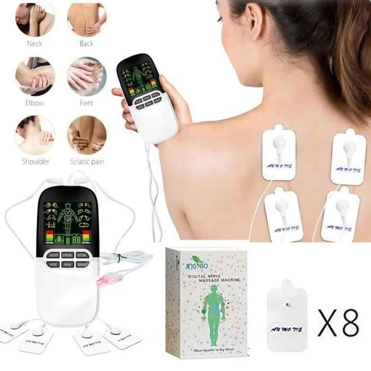 Createjia 15 PCS Électrode De Massage Électrostimulateur Pour Le Stress Du Nerf Sciatique Anti-douleur Et La Douleur Musculaire Noir 