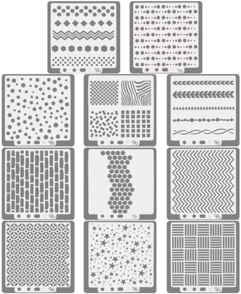 13x13 Honeycomb Pochoir Scrapbooking Fabrication Carte Aérographe Beaux DECOR journal