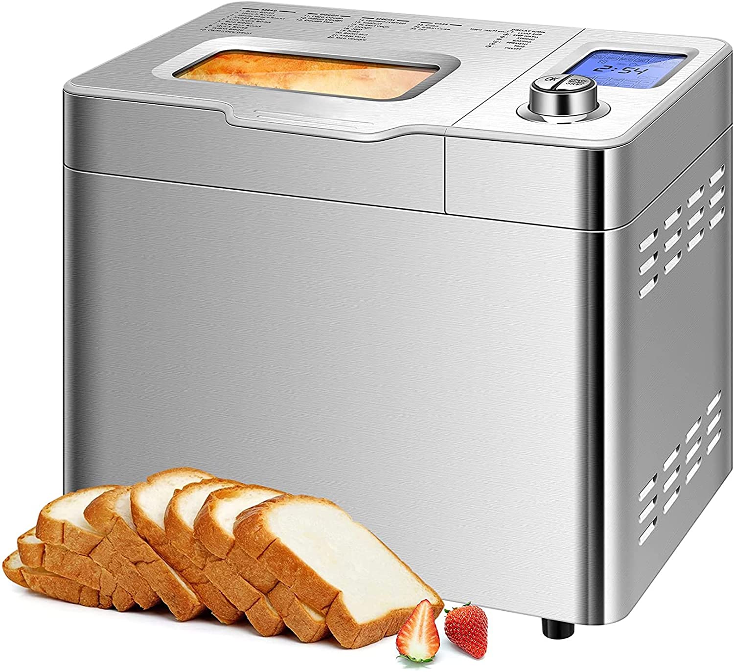 Multi cuiseur pain 30 x 25 x 35cm 19 programmes MAGNANI Machine à pain 550W Machine à sandwich 