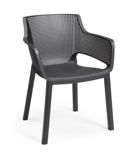 fauteuil de jardin gris durable