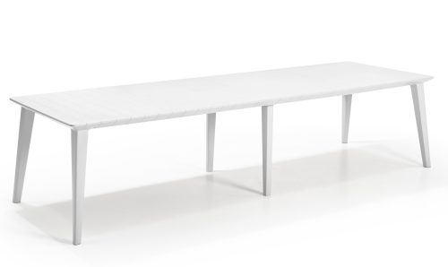 grande table blanc résine