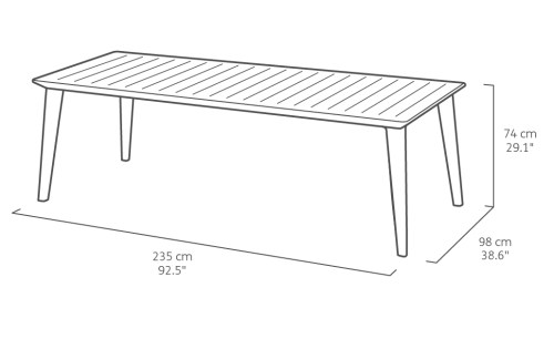 dimensions grande table
