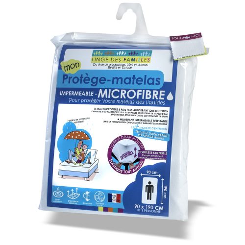 Protège matelas imperméable microfibre