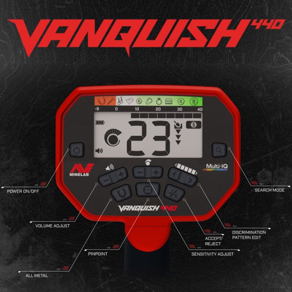 Ecran de control du Vanquish 440