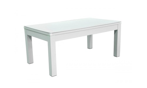 table billard blanc et tapis vert
