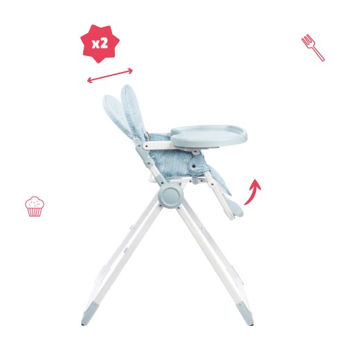 chaise haute ultra compacte pour bébé