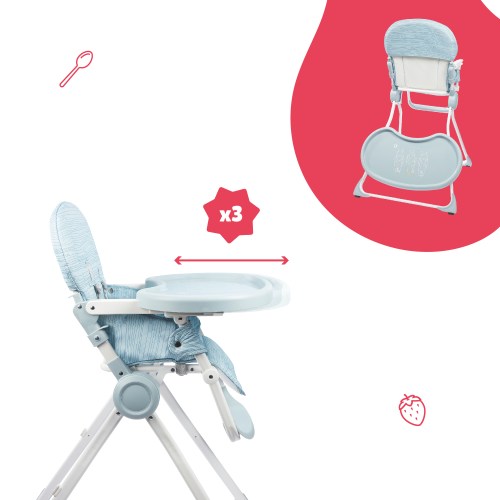 chaise haute ultra compacte pour bébé