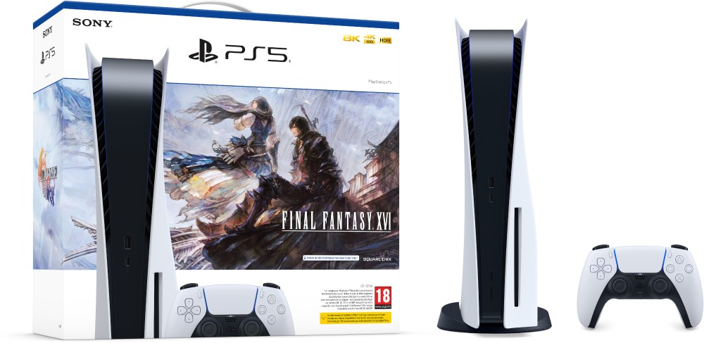 Pack Console PlayStation 5 Standard + Final Fantasy XVII (Code de téléchargement)