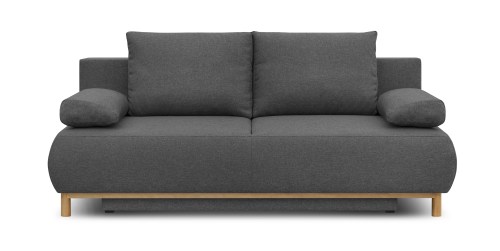 canapé lit très confortable en tissu gris haute qualité
