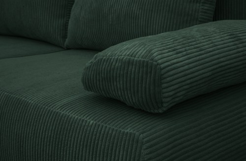 canapé lit en velours côtelé haute qualité vert fonce