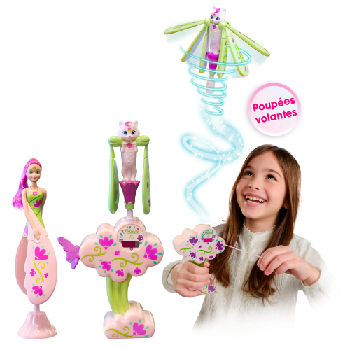 Poupée et figurine animale volantes, Sky Dancers, 5 ans